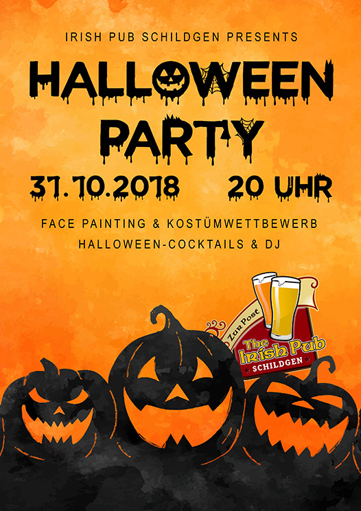 Halloweenparty 2018 im Irish Pub Schildgen