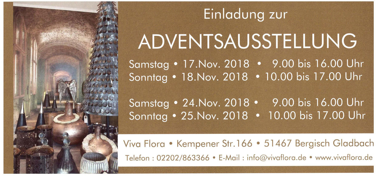 Adventsausstellung 2018 von Viva Flora