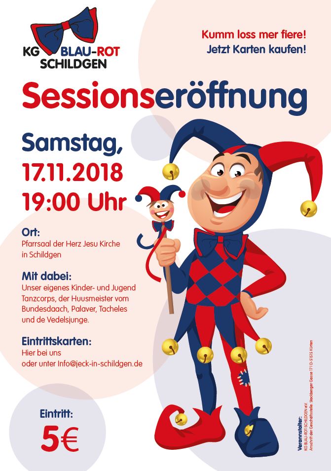 Sessionseröffnung der KG Blau-Rot Schildgen