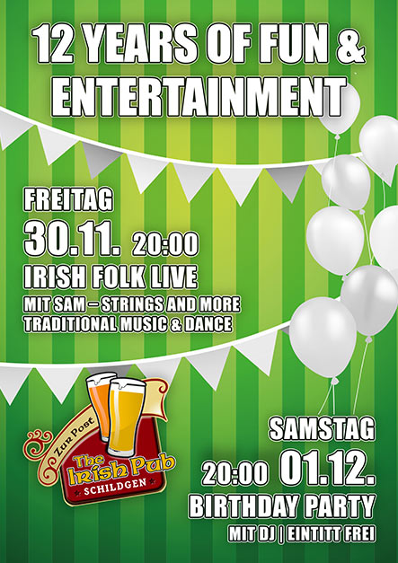 12 Jahre Irish Pub Schildgen
