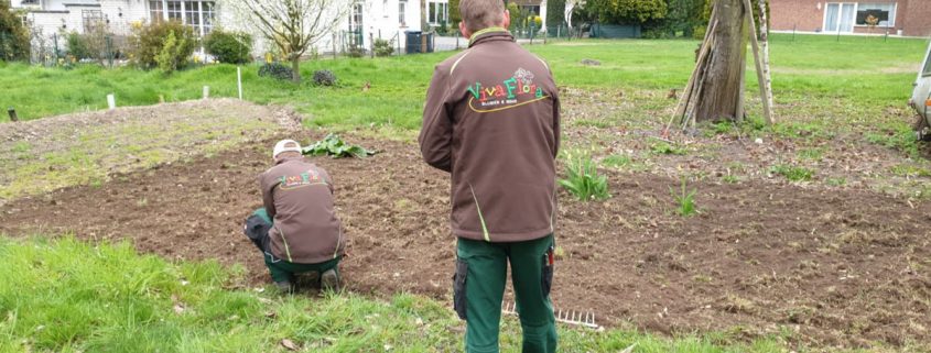 Aktion Blühendes GL in Schildgen – Beet wird angelegt