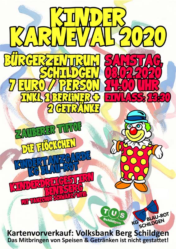 Kindersitzung in Schildgen 2020