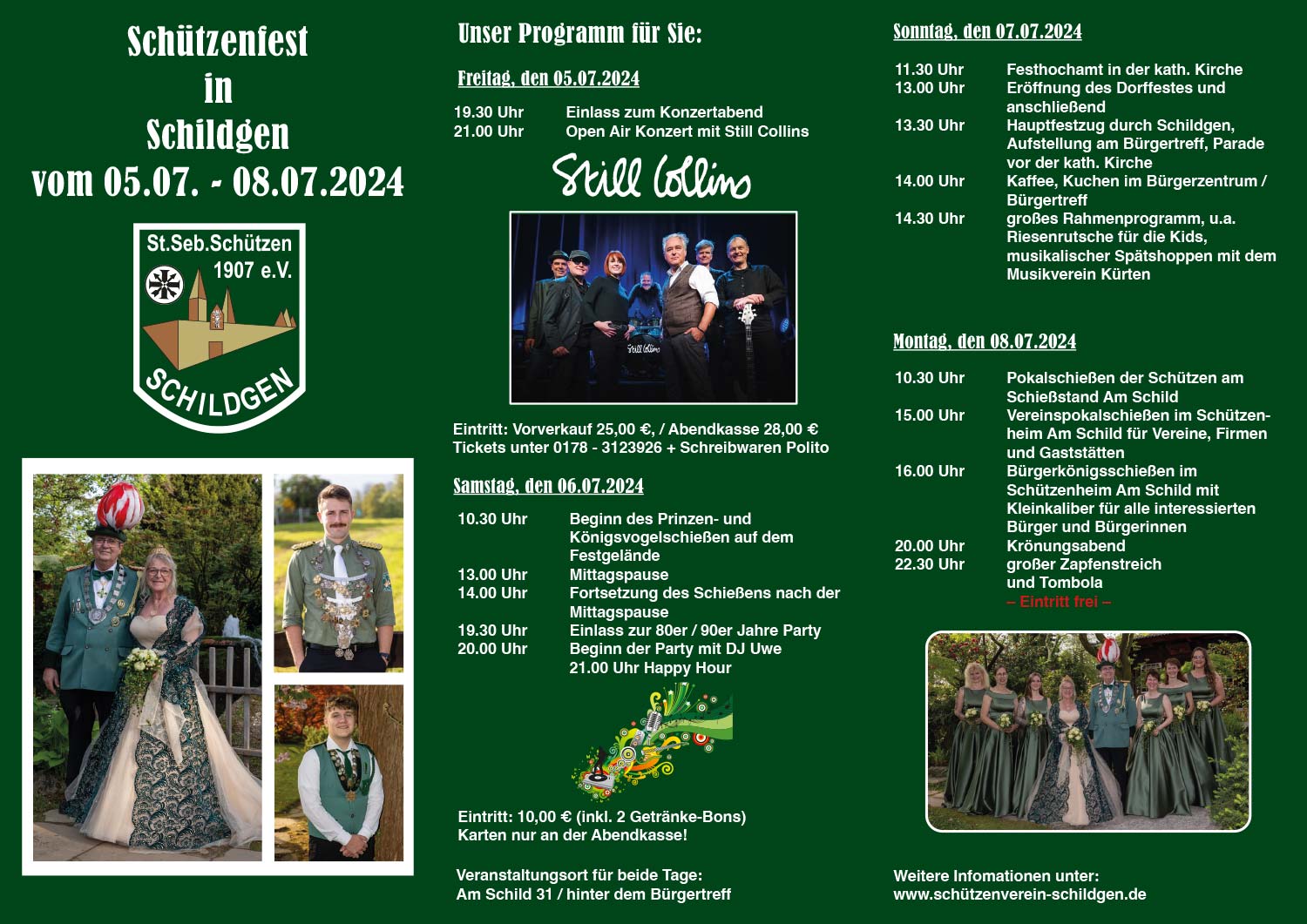 Schützenfest in Schildgen vom 05.07. - 08.07.2024: Programm ...